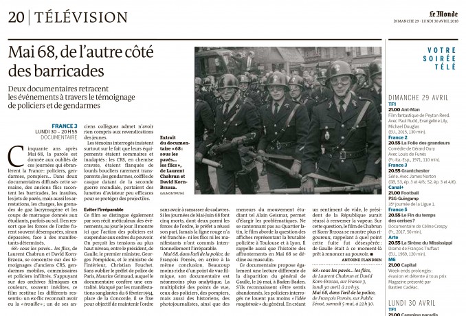 Le Monde Mai 68